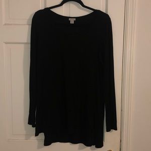 Long Sleeve Black Top